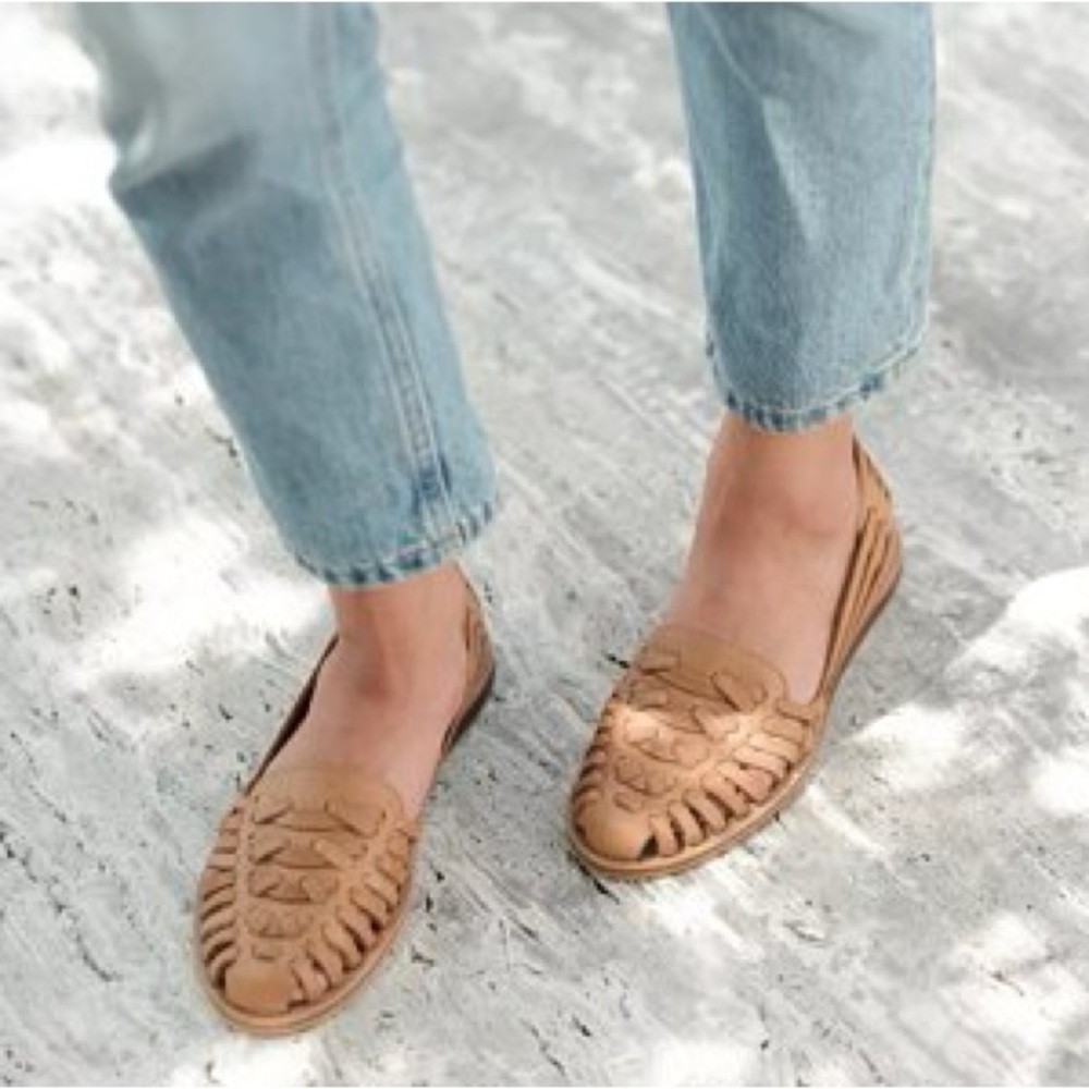 Nisolo Huarache Sandal in Almond Brown Size 9.5